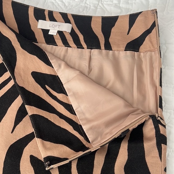LOFT animal print pocket shift skirt - Picture 7 of 12